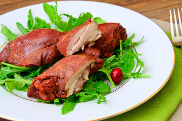 Healthy and Diet Food: Boiled Chicken in Onion Skins