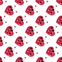 Vector celebratory love pattern