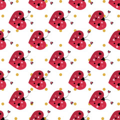 Vector celebratory love pattern