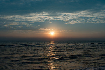 Sunrise on the ocean beach