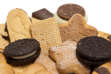 biscuits mix closeup
