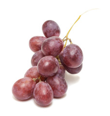 black grapes isolated over white background