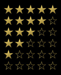 Golden Rating Stars