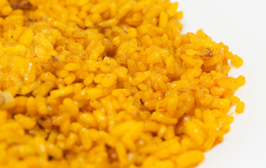 delicious spanish rice on plate