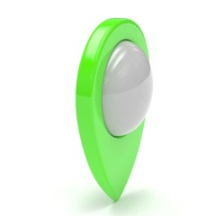 black map pointer isolated