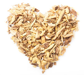 licorice dry isolated on a white background