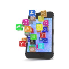 icon app fall in smart phone