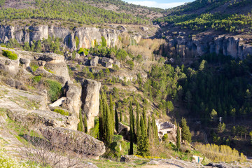 mountains and valleys of the Cuenca region, Spain