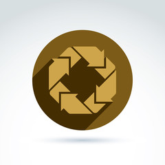 Abstract symbol, vector graphic design element, icon.