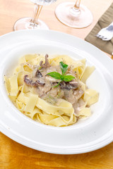 Seafood spaghetti marinara pasta