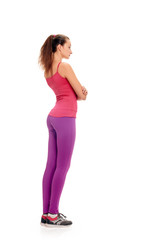 Aerobics fitness woman standing