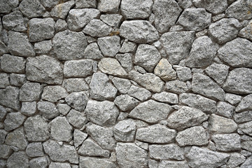 Natural grey stone wall texture