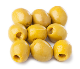 olives pile isolated on a white background