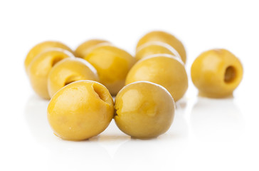 olives group isoalted on a white background