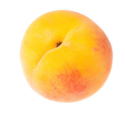 a peach isolated on a white background