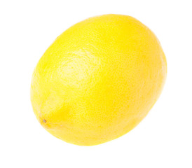 front lemon isolated on a white background