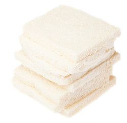 pile of empty sandwich on a white background