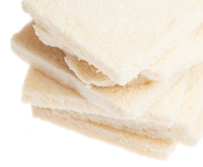 pile of empty sandwich on a white background