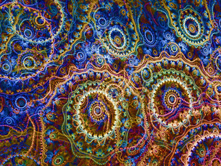 Abstract digitally generated image elegant vintage ornament