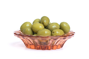 Canned green olives
