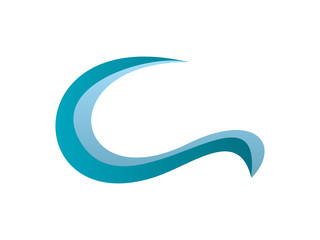 C Letter Wave Logo