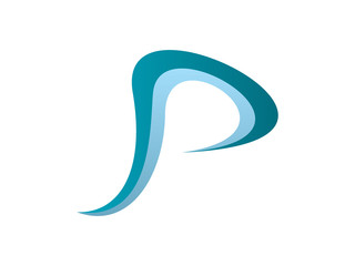 P Letter Wave Logo