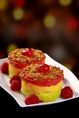 christmas cookies on dark background