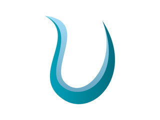 U Letter Wave Logo