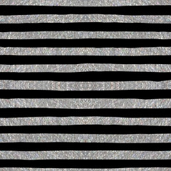 Silver textured seamless pattern of stripes.