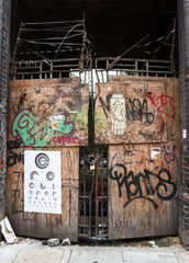 Derelict Graffiti doorway