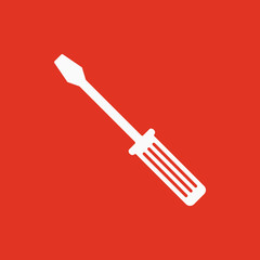 The screwdriver icon. Settings symbol. Flat