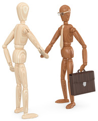 Holzfigur Vertreter