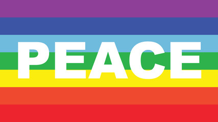 Vector of Peace flag.