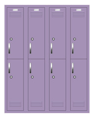Private lockers. 