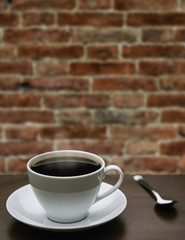 Cup of coffee on a table