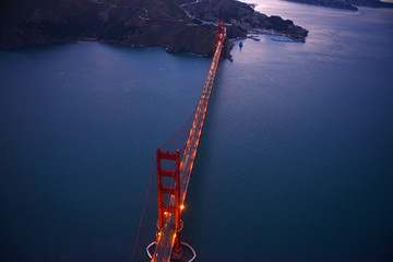 golden gate bridge aerial view © porbital