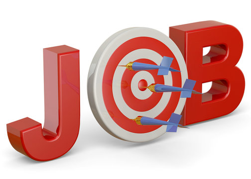 Search Job Concept - 3D
