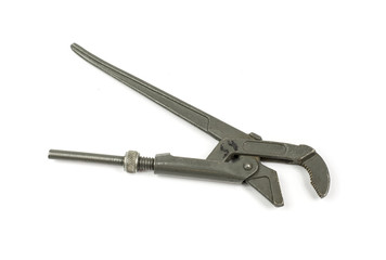 Alligator wrench isolated on white