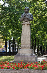 Monument to Gogol in Kharkov. Ukraine