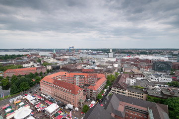 Obraz premium Kiel from above