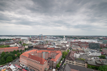 Fototapeta na wymiar Kiel from above