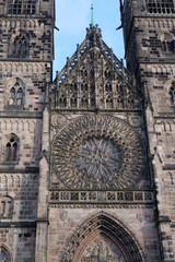 Fototapeta na wymiar historische Altstadt von Nürnberg, Oberfranken, Bayern, Deutsch