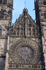 Fototapeta na wymiar historische Altstadt von Nürnberg, Oberfranken, Bayern, Deutsch