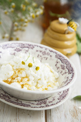 Cottage cheese with honey