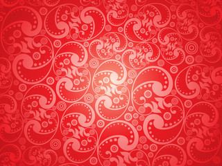 abstract artistic red floral pattern background