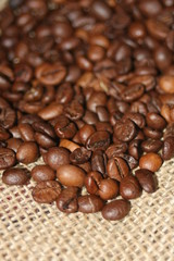 Coffee beans background