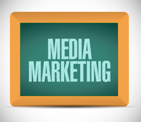 Media Marketing board sign concept