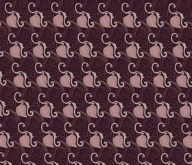 Abstract pattern with flower ornaments for wallpaper, design, etc. Vector