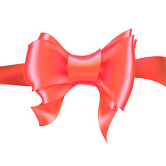 bow ribbon gift vector