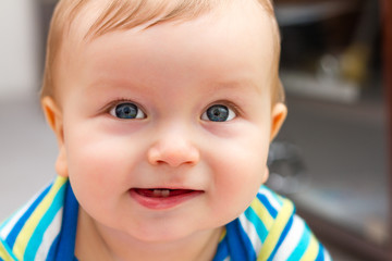 Portrait Of Adorable Smiling Little Boy